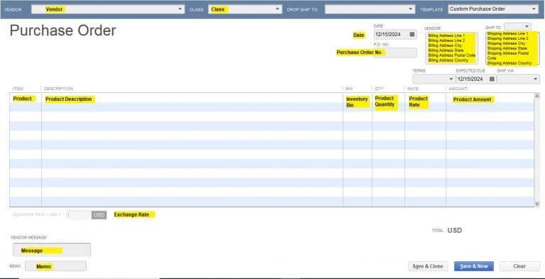 check memo field importing transactions into quickbooks