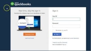 online quickbooks login page