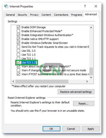Modify the Configuration Settings of the Browser