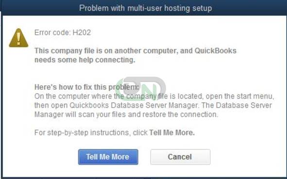 QuickBooks Error H202 (Problem with Multi-user Hosting Setup)