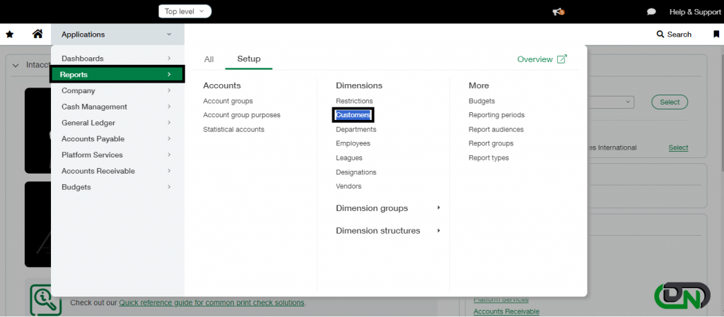 Export customer data and list from Sage Intacct for QuickBooks