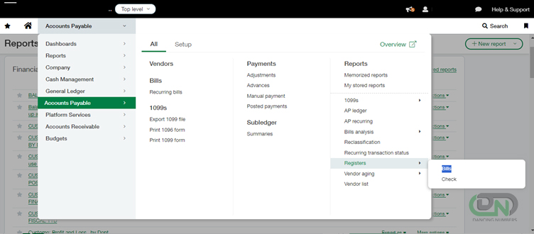 Export accounts receivable and payable values from Sage Intacct