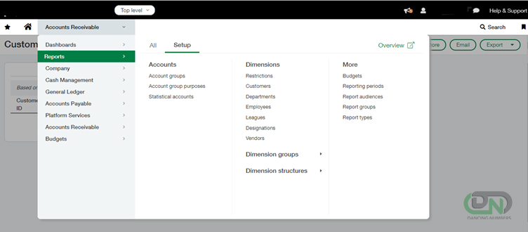 Export key data form Sage Intacct using Report Writer