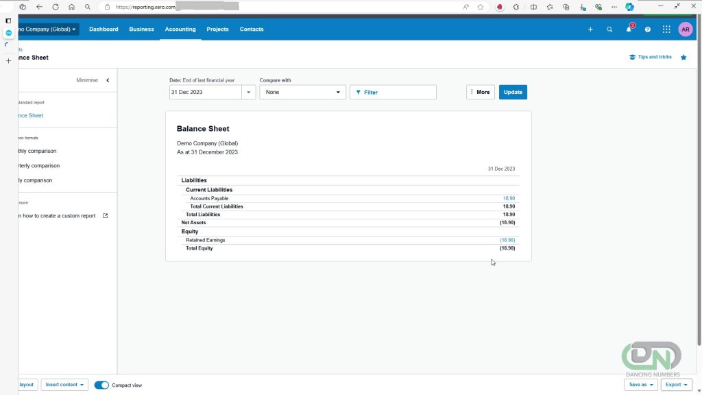 Export the trial balance for matching details regarding account balances in QuickBooks and Xero.