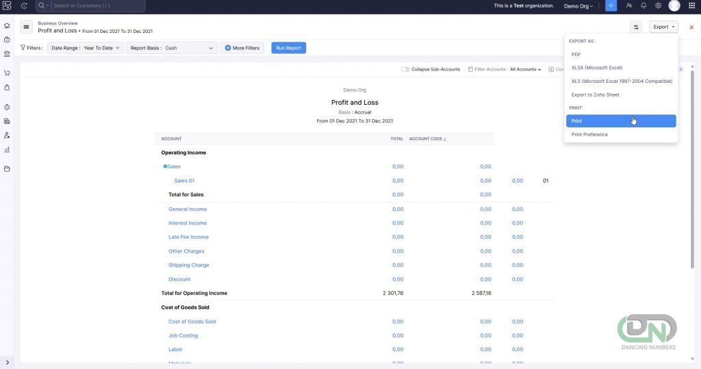 income statement and the balance sheet and match them against the ones in QuickBooks