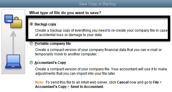 Create a Backup of Your QuickBooks Company File